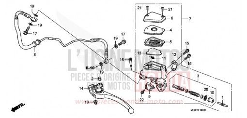CLUTCH MASTER CYLINDER VFR1200FA de 2010